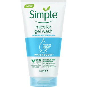 Гель для вмивання Simple Water Boost Micellar Facial Gel Wash 150 мл (8710908710773) зображення 1