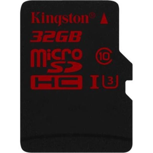 Карта пам'яті Kingston 32GB microSD Class10 UHS-I U3 (SDCA3/32GBSP) зображення 1