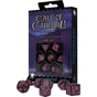 Набір кубиків для настільних ігор Q-Workshop Call of Cthulhu 7th Edition Black magenta Dice Set (SCTR3P) - зменшене зображення 2