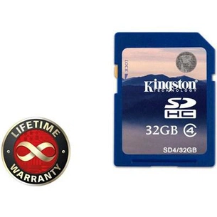 Карта пам'яті Kingston 32Gb SDHC class 4 (SD4/32GB) зображення 1