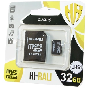 Карта пам'яті Hi-Rali 32GB microSDHC class 10 UHS-I (HI-32GBSD10U1-01) зображення 1