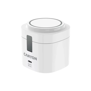 Зарядний пристрій Canyon 4-in-1 wireless charging stand 30W + charger 65W + cable 1.0m white (CNS-WCS405W) зображення 1