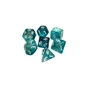Набір кубиків для настільних ігор Games 7 Days Double Glitter 7 Dice Set - Aqua-White (g7dglitdc06) - зменшене зображення 1