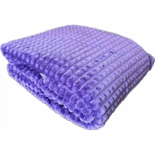 Плед Casablanket Велюрове Lisa Кубик Фіолетовий євро 200х240 (П-Lisa Кубик_фіолетовий) зображення 1