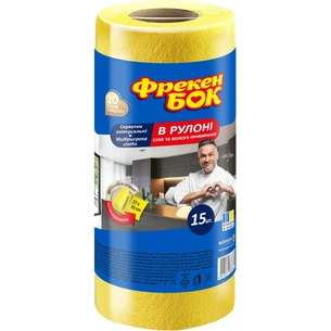 Серветки для прибирання Фрекен БОК Універсальні в рулоні 15 шт. (4823071663662) зображення 1