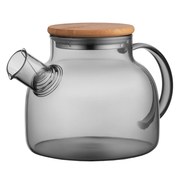 Заварник Ardesto Graphite, 1000мл, боросилікатне скло, бамбук, cірий (AR3010GR) - picture 3