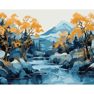 Картина по номерам Santi Гори з металізованими фарбами 40*50 см (954752) зображення 1