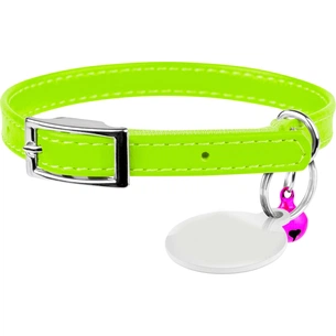 Нашийник для тварин WAUDOG Glamour з QR паспортом Д 22-30 см салатовий (32485) зображення 1