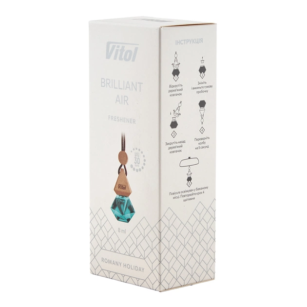 Ароматизатор для автомобіля VITOL Air Romany Holiday 8мл (VBA04) - picture 6