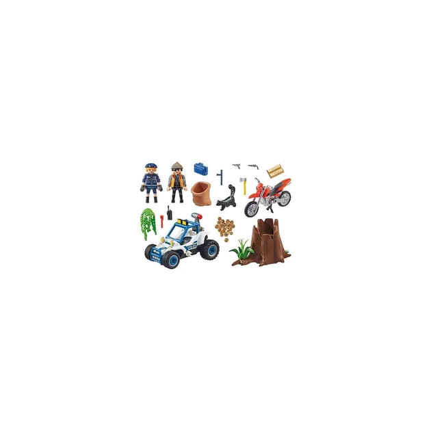 Конструктор Playmobil City Action Поліцейський позашляховик із викрадачем коштовностей (70570) - зображення 1