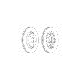 Гальмівний диск FERODO DDF2268C зображення 1