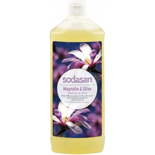 Рідке мило Sodasan органічне Магнолія-олива детоксифікувальне 1 л (4019886071376) зображення 1