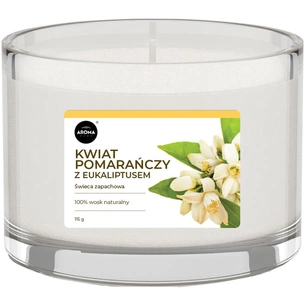 Ароматична свічка Aroma Home Базова серія - Цвіт апельсину з евкаліптом 115 г (839378) зображення 1