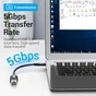 Кабель Vention USB 3.1 Type-C - OTG USB3.0 AF, 0.15 m, Black (CCVBB) - уменьшенное изображение 2