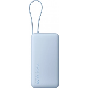 Батарея універсальна Xiaomi 20000mAh 67W Integrated Cable Ice Blue (BHR08O8GL) зображення 1
