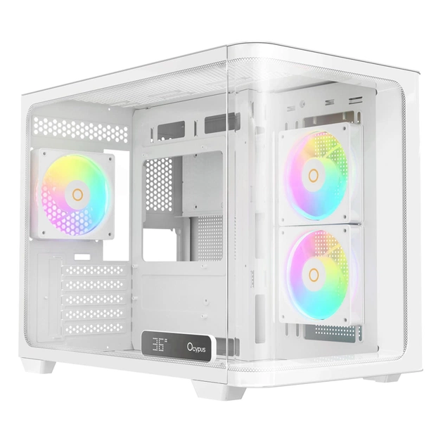 Корпус для ПК OCYPUS IOTA C50 WH CURVE ARGB DIGITAL (IOTA-C50-WHD300CD-GL) - изображение 1