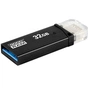 USB флеш накопичувач Goodram 32GB OTN3 (Twin) Black OTG USB 3.0 (OTN3-0320K0R11) - зменшене зображення 1