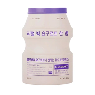 Маска для обличчя A'pieu Real Big Yogurt One Bottle Mask Blueberry 21 г (8809530054307) зображення 1