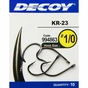 Гачок Decoy KR-23 Black Nickeled 1/0 (10 шт/уп) (1562.03.25) - зменшене зображення 2