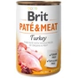 Консерви для собак Brit Pate and Meat зі смаком індички 400 г (8595602530298) - зменшене зображення 1