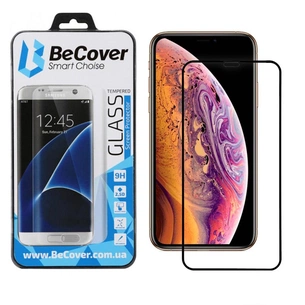 Скло захисне BeCover Apple iPhone XS Max Black (702623) зображення 1