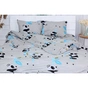 Постільна білизна MirSon Бязь Ranforce Elite 17-0504 Panda is gray 160х220 полуторна (2200004698977) - зменшене зображення 1