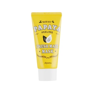 Маска для обличчя A'pieu Fresh Mate Mask очищаюча освітлююча Папайя 50 мл (8806185733366) зображення 1