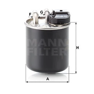 Фільтр паливний Mann WK820/16 зображення 1