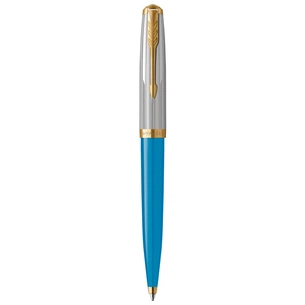 Ручка кулькова Parker 51 Premium Turquoise GT BP (56 432) изображение 1