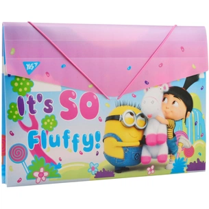 Папка на резинках Yes А4 Minions Fluffy (491684) зображення 1