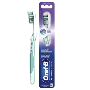 Зубна щітка Oral-B Pro 3D White Advanced Відбілювання Середньої жорсткості 1 шт. (8700216476324) зображення 1