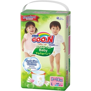 Підгузки GOO.N Cheerful Baby Трусики 8-14 кг L, унісекс, 48 шт (853881) зображення 1