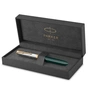 Ручка пір'яна Parker PARKER 51 Premium Forest Green GT  FP F (56 311) - зменшене зображення 7