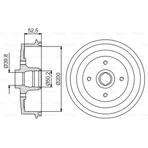 Гальмівний барабан Bosch 0 986 477 217 зображення 1
