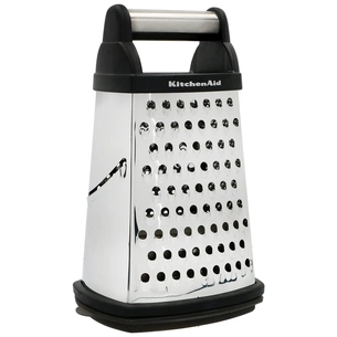 Терка KitchenAid Universal чотирьохстороння з контейнером, чорна (KQG300OSOBE) изображение 1
