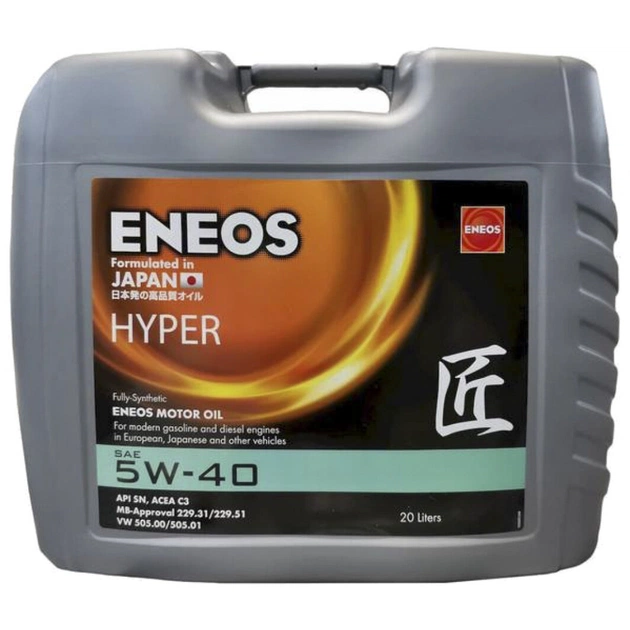 Моторное масло ENEOS HYPER 5W-40 20л (EU0031201N) - изображение 1