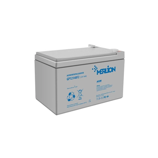 Батарея до ДБЖ Merlion 12V-14Ah (GP12140F2) - зображення 1