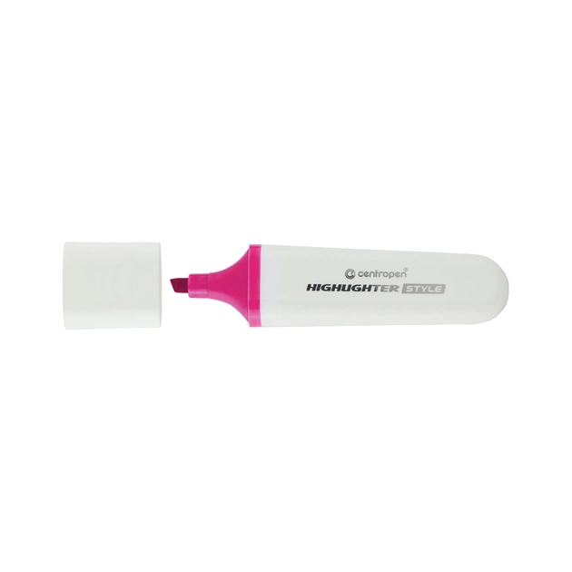 Маркер Centropen текстовий Highlighter Style 1-4,6 мм клин. рожевий (6252/53) - зображення 1