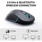 Мишка Keychron M3 Wireless/Bluetooth/USB Black (M3-A1) - зменшене зображення 5