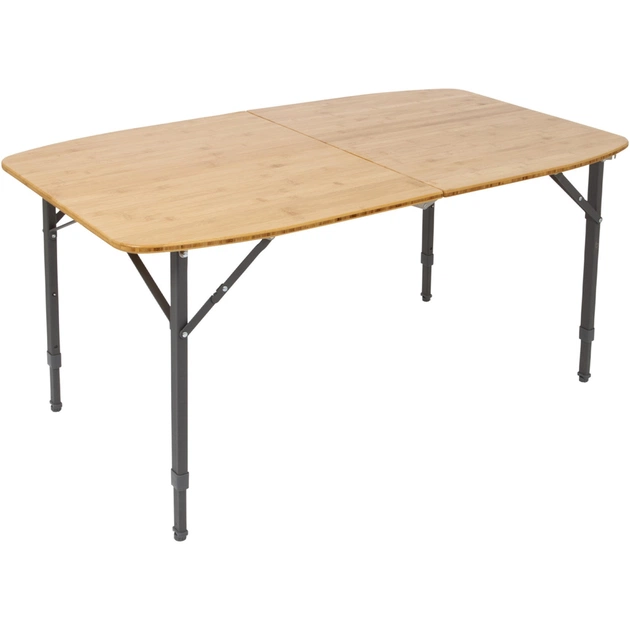Туристичний стіл Bo-Camp Islington Овальний 120 x 70 cm Коричневий (1404652) - изображение 1