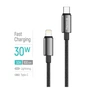 Дата кабель USB-C to Lightning 1.0m PD30W zinc alloy braided black ColorWay (CW-CBPDCL098-BK) - уменьшенное изображение 4
