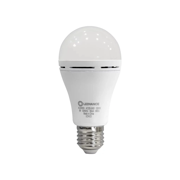 Лампочка LEDVANCE акумуляторна A60 8W 806Lm 6500К E27 (4099854102431) - зображення 1