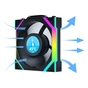 Кулер для корпуса Lian Li UNI Fan SL WIRELESS LCD 120-1, Black (G99.12SLLCD1W1B.00) - уменьшенное изображение 6