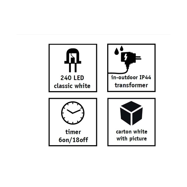 Гірлянда Luca Lighting підвісна Канделябр 1х0,3 м білий (8720362026808) - picture 7