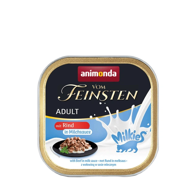 Консерви для котів Animonda Vom Feinsten Adult with beef in milk sauce 100 г (4017721830126) - изображение 1