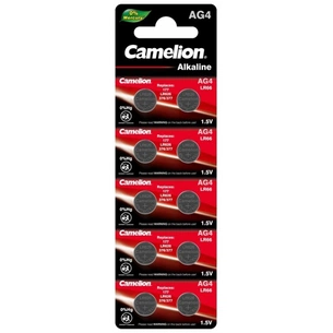 Батарейка Camelion AG4 / LR626 / LR66 / V4GA Alkaline * 10 (AG4-BP10) зображення 1