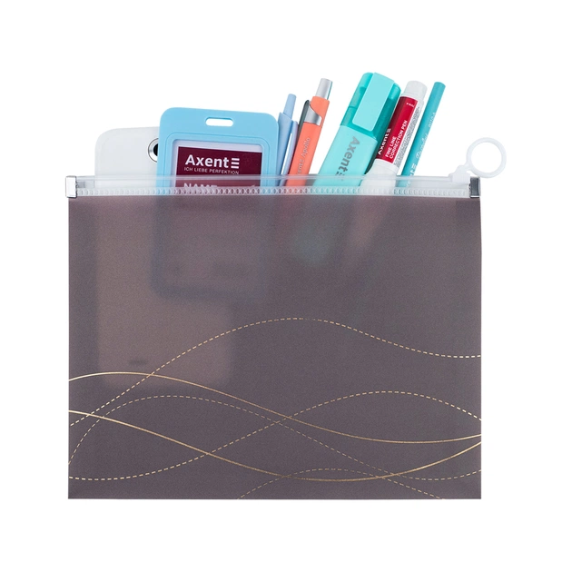 Папка на блискавці Axent zip-lock А5 Waves-4 (1498-43-A) - picture 3