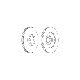 Гальмівний диск FERODO DDF1504C-1 зображення 1