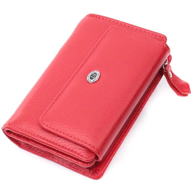 Гаманець ST Leather З натуральної шкіри Червоний (22739) - зображення 1