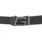 Ремінь Vintage Чоловічий з пряжкою автомат Чорний (20322) - зменшене зображення 2
